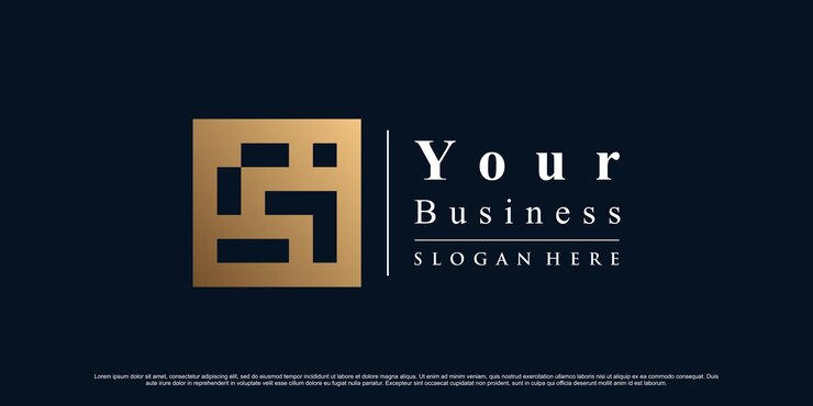 Vector plantilla de diseño de logotipo de icono de letra g con color de estilo degradado dorado vector premium