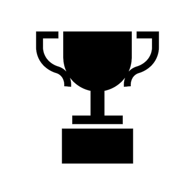 plantilla de diseño del logotipo del icono del trofeo ilustración aislada