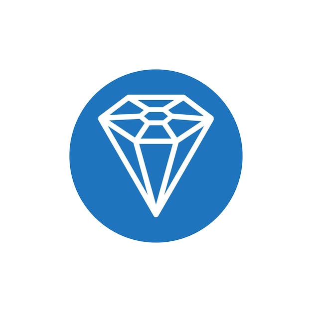 plantilla de diseño de logotipo de icono vectorial de diamante