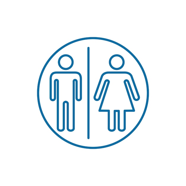 plantilla de diseño del logotipo del icono vectorial del inodoro