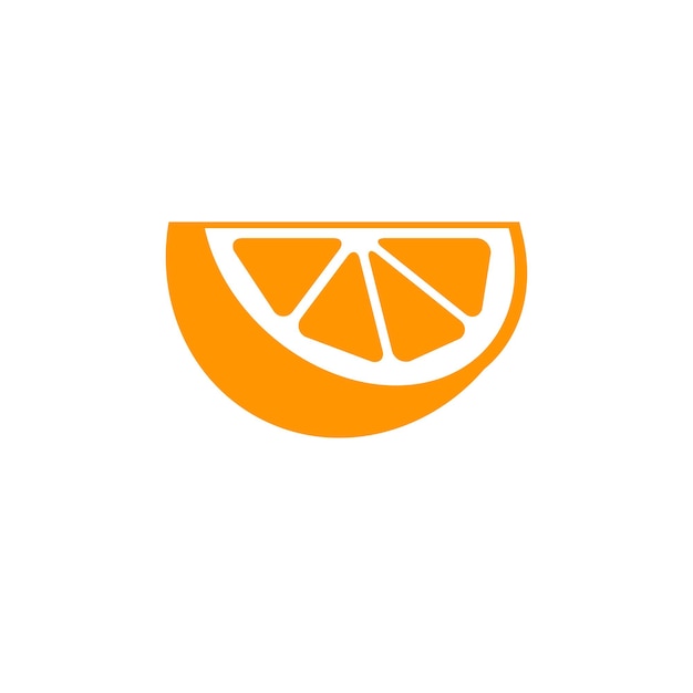 plantilla de diseño de logotipo de icono vectorial naranja