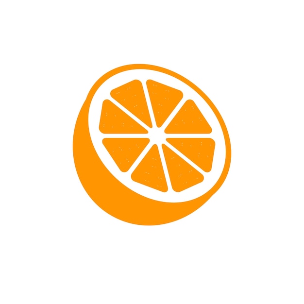 plantilla de diseño de logotipo de icono vectorial naranja