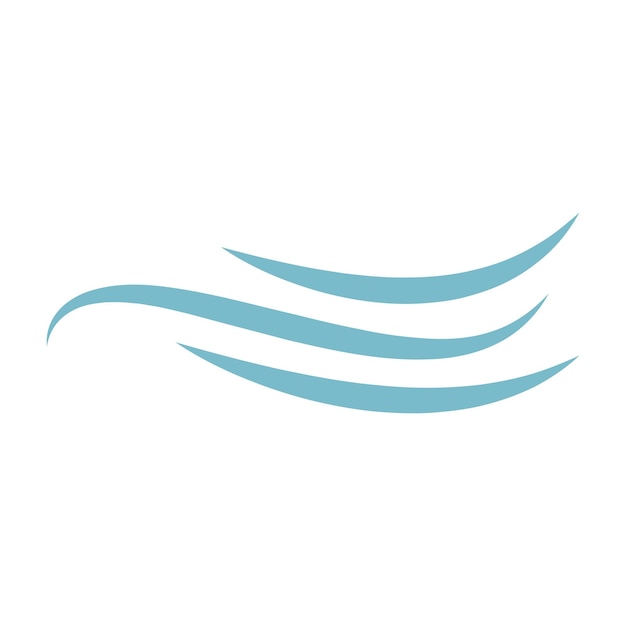 Plantilla de diseño de logotipo de icono de viento