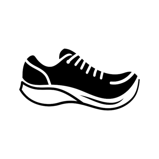 plantilla de diseño de logotipo de icono de zapato ilustración aislada
