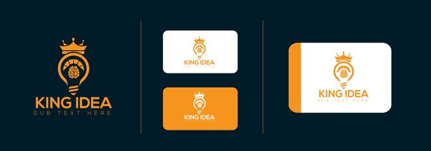 Plantilla de diseño de logotipo de idea profesional y creativa