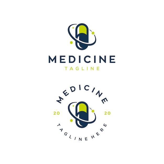 plantilla de diseño de logotipo de ilustración de medicina