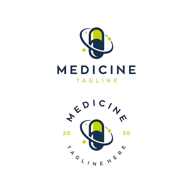 Vector plantilla de diseño de logotipo de ilustración de medicina