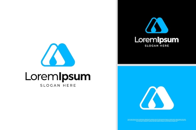 Una plantilla de diseño de logotipo de ilustración del símbolo creativo de la letra I