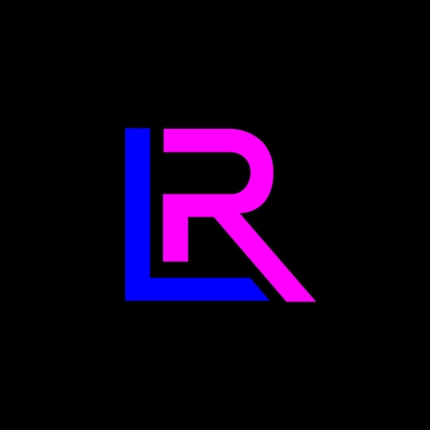 plantilla de diseño de logotipo ilustración vectorial LR