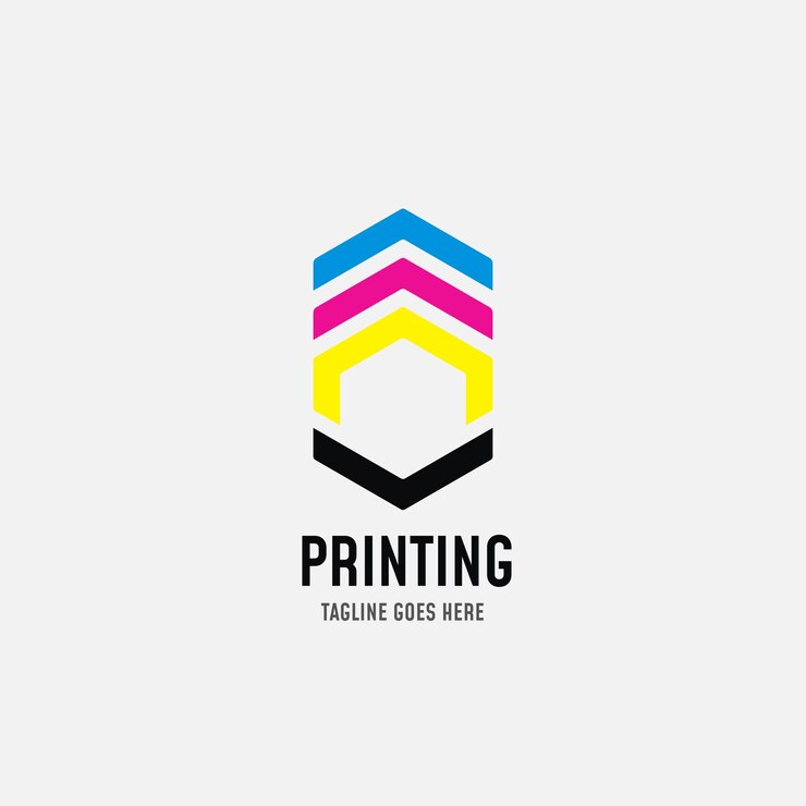 Vector plantilla de diseño de logotipo de impresión digital e impresión ilustración vectorial