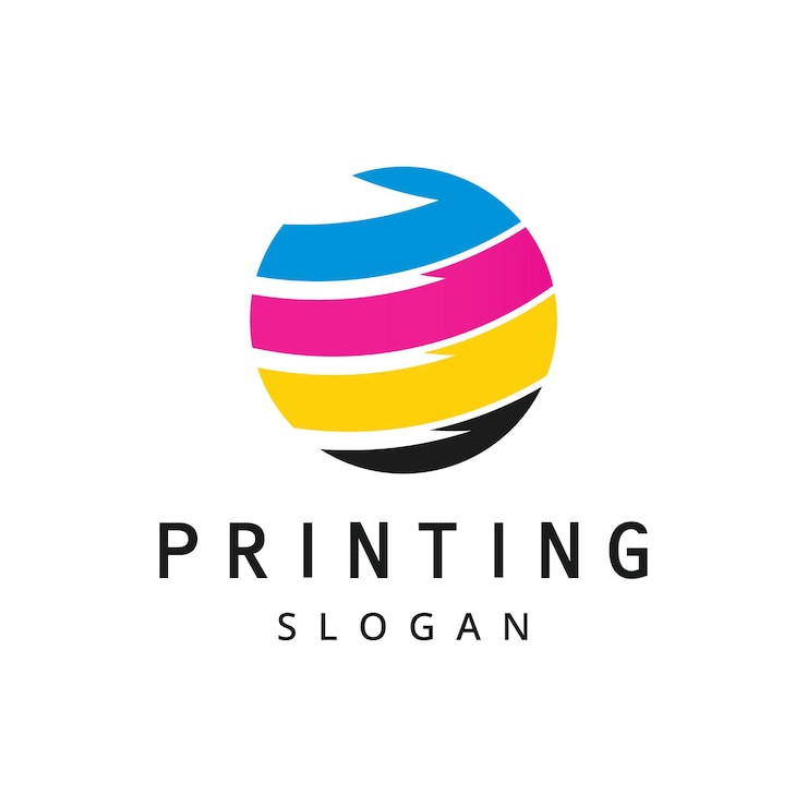Vector plantilla de diseño de logotipo de impresión digital