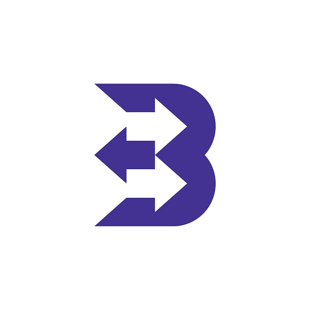 Plantilla de diseño de logotipo inicial de letra B