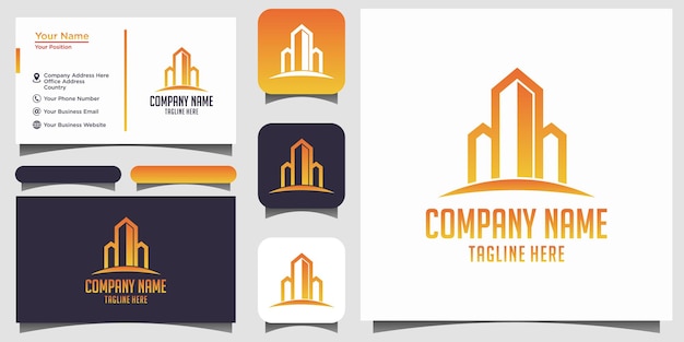 Plantilla de diseño de logotipo inmobiliario