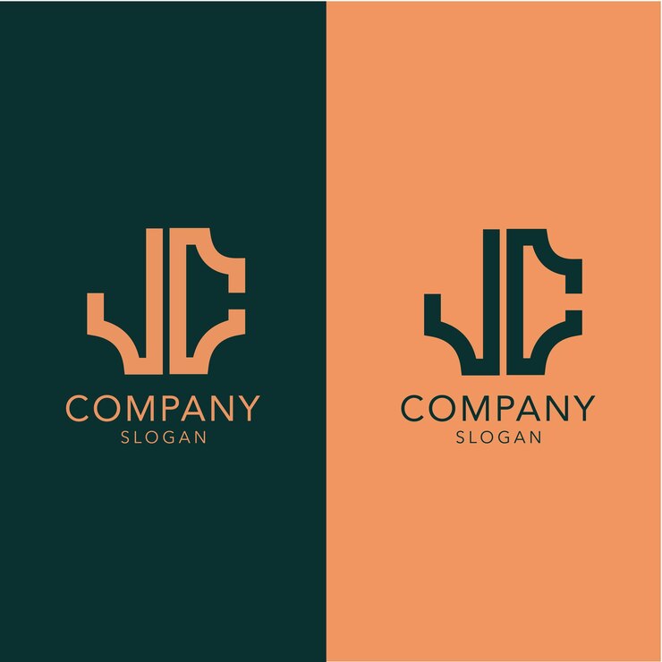 Vector plantilla de diseño de logotipo jc de letra inicial de monograma moderno