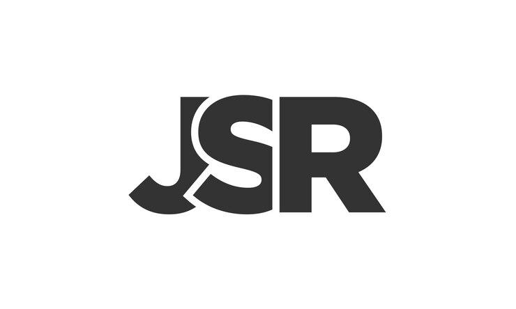 Vector plantilla de diseño de logotipo de jsr con texto en negrita fuerte y moderno logotipo vectorial basado en inicial con tipografía simple y minimalista identidad de empresa de moda