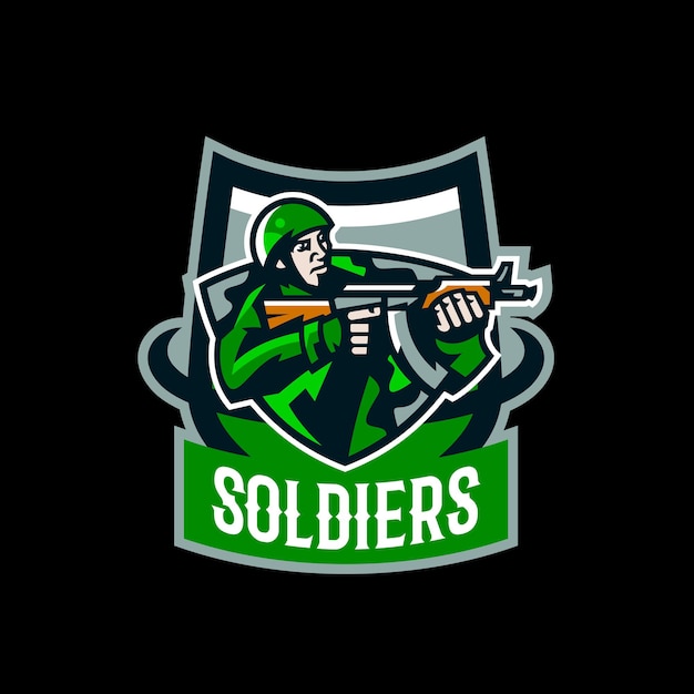 plantilla de diseño de logotipo de juego de eSport