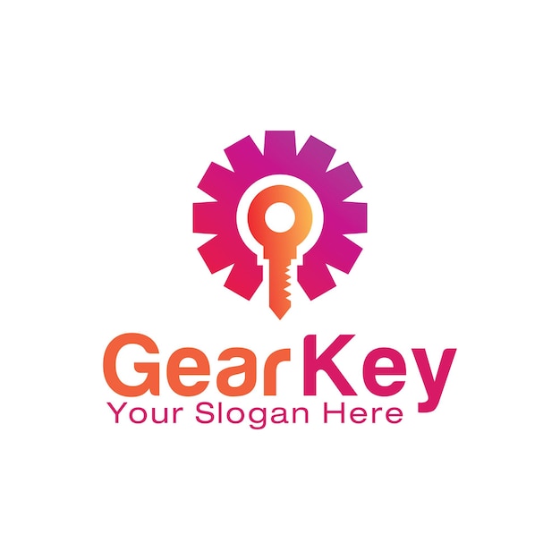 Plantilla de diseño de logotipo de Key Gear