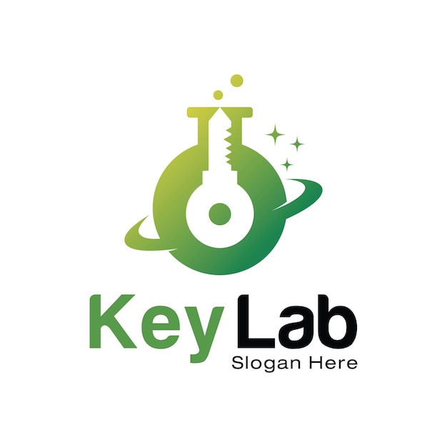 Plantilla de diseño de logotipo de key lab