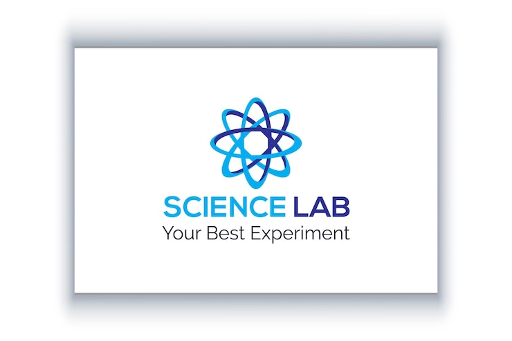 Vector plantilla de diseño de logotipo de laboratorio de ciencias