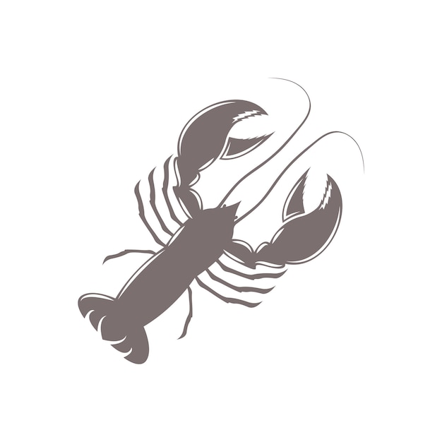 plantilla de diseño del logotipo de la langosta