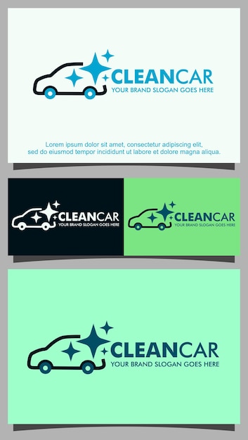 plantilla de diseño de logotipo de lavado de autos