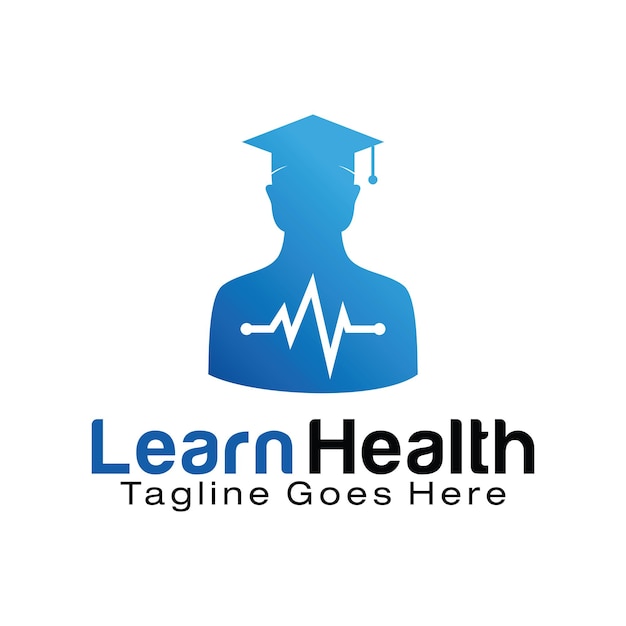 Plantilla de diseño de logotipo de learn health