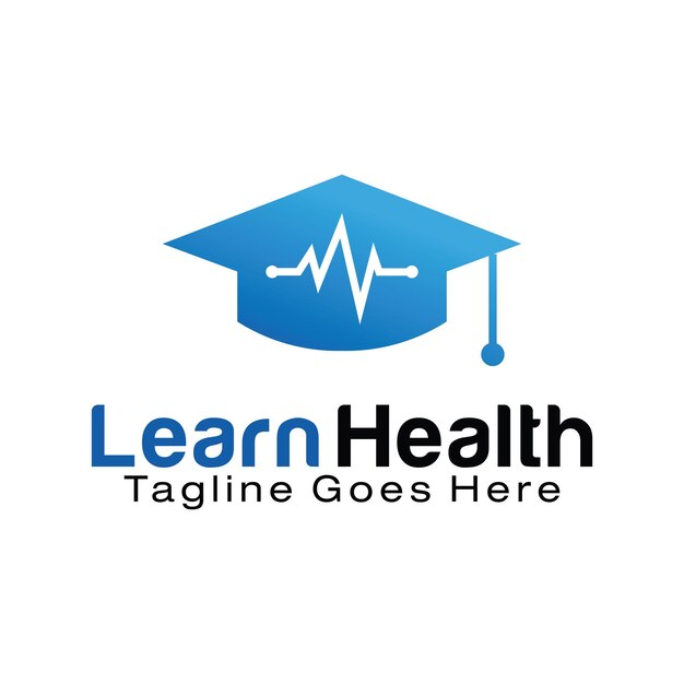 Plantilla de diseño de logotipo de learn health