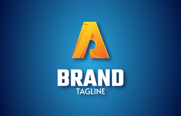 Una plantilla de diseño de logotipo de letra abstracta