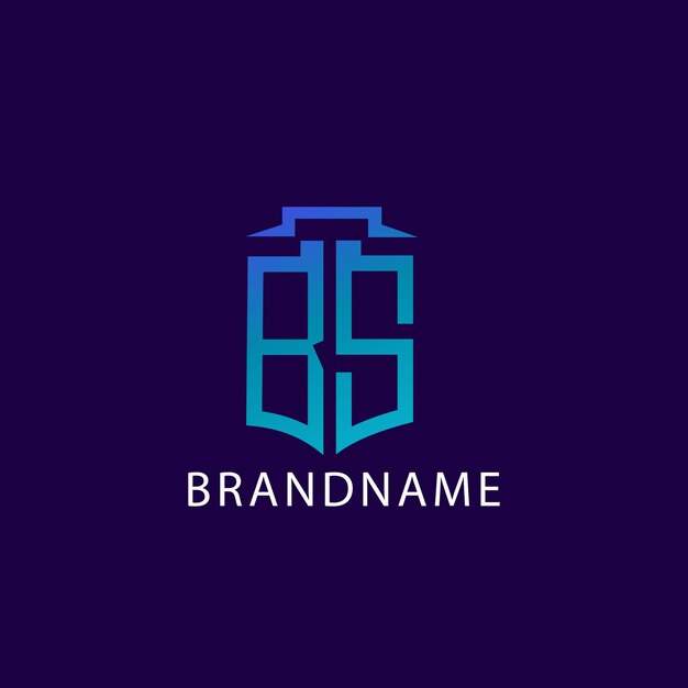 plantilla de diseño de logotipo de letra b corporativa única y moderna