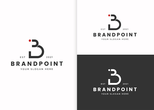 Plantilla de diseño de logotipo letra B
