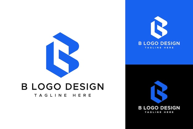 Plantilla de diseño de logotipo letra B