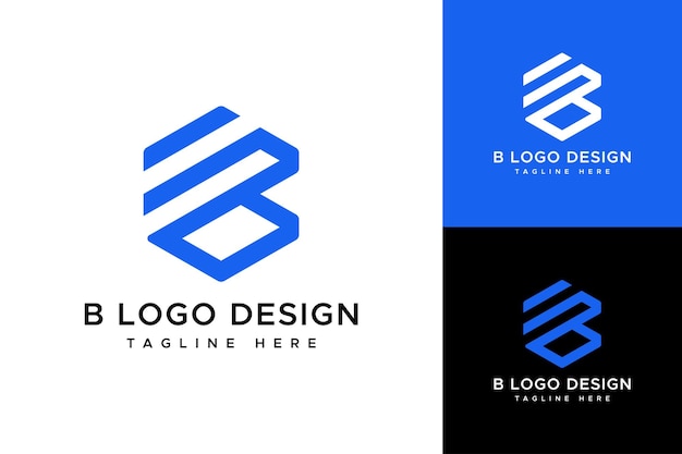 Plantilla de diseño de logotipo letra B