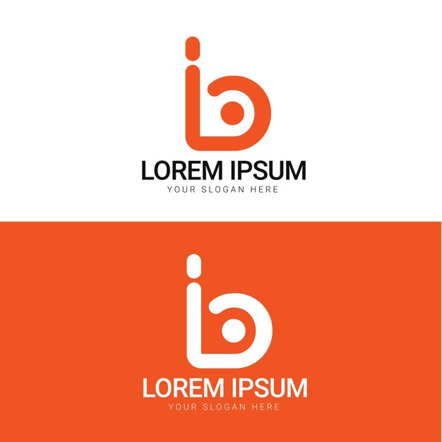 Vector plantilla de diseño del logotipo de la letra b