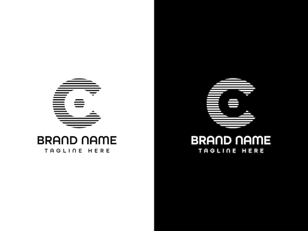 Plantilla de diseño de logotipo de letra C