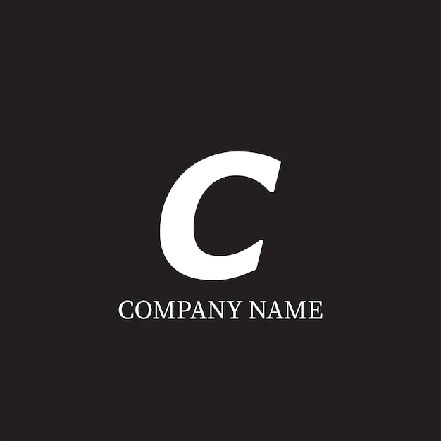 Plantilla de diseño de logotipo de letra C