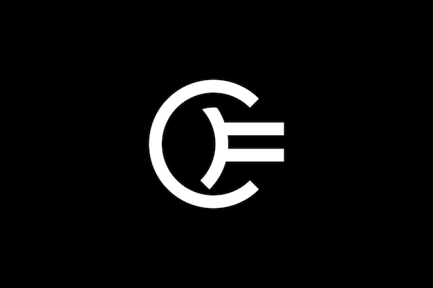 plantilla de diseño del logotipo de la letra CF Crypto