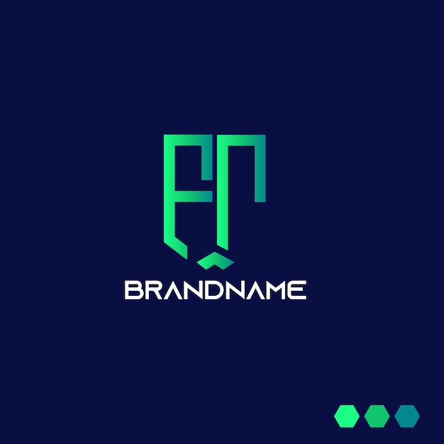 plantilla de diseño de logotipo de letra corporativa única y moderna