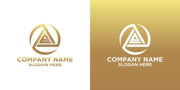 Plantilla de diseño de logotipo de letra creativa CA Premium