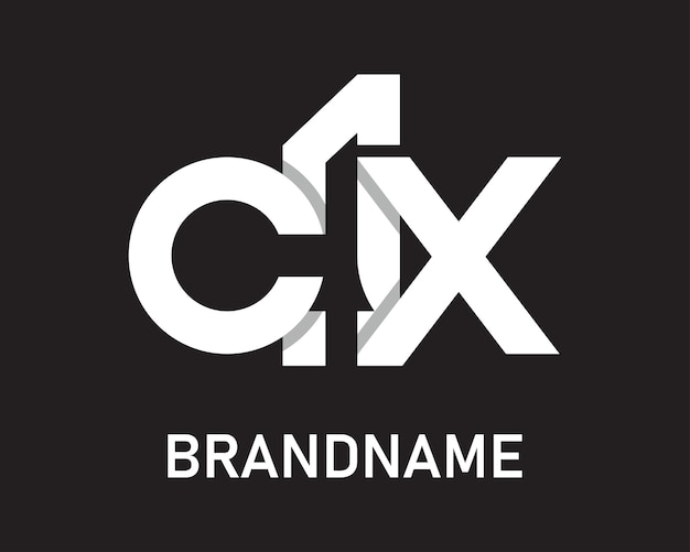 Vector plantilla de diseño del logotipo de la letra cx