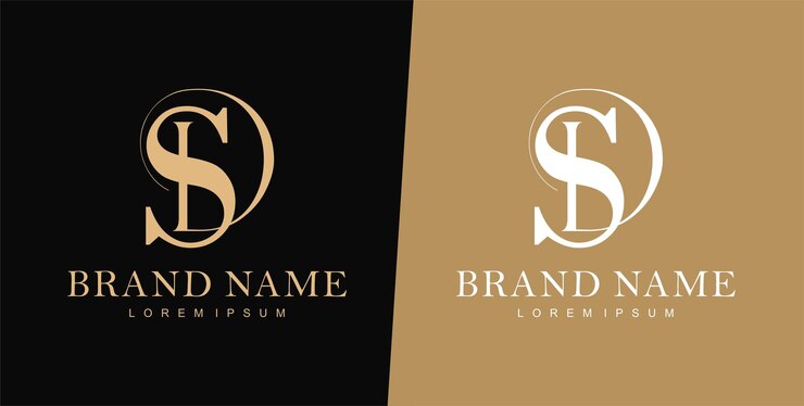 Vector plantilla de diseño de logotipo de letra d y s logotipo de boda logotipo de tipografía
