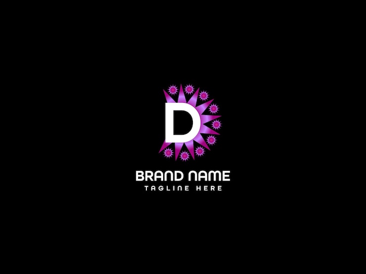 Vector plantilla de diseño de logotipo de letra d