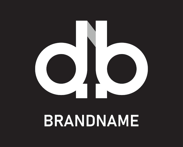 plantilla de diseño del logotipo de la letra db