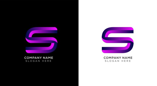 Plantilla de diseño de logotipo de letra a degradado creativo