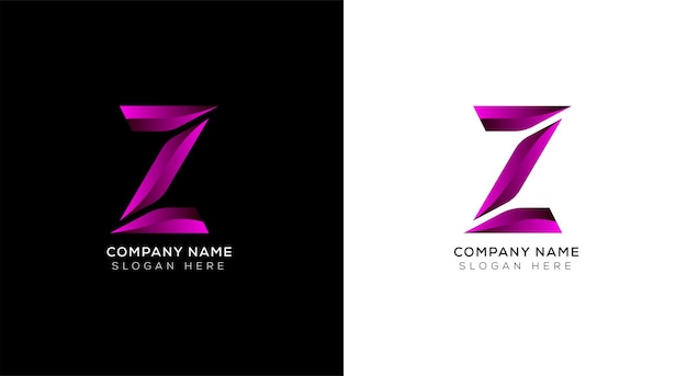 Plantilla de diseño de logotipo de letra a degradado creativo