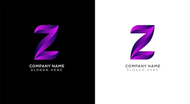Plantilla de diseño de logotipo de letra a degradado creativo