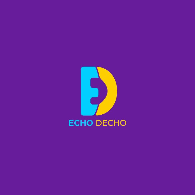 Vector plantilla de diseño de logotipo letra ed