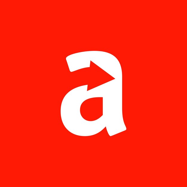 plantilla de diseño de logotipo de una letra flecha