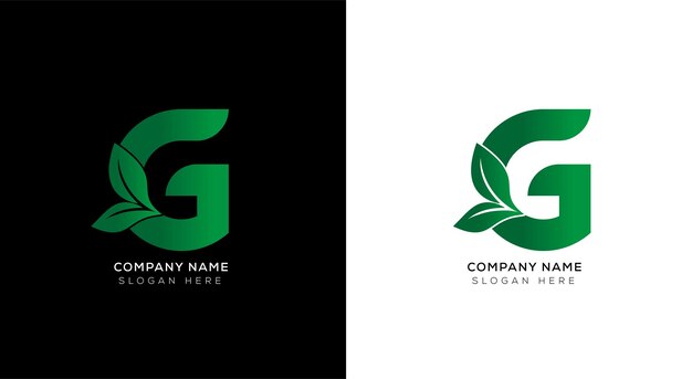 Plantilla de diseño de logotipo de letra g degradado creativo