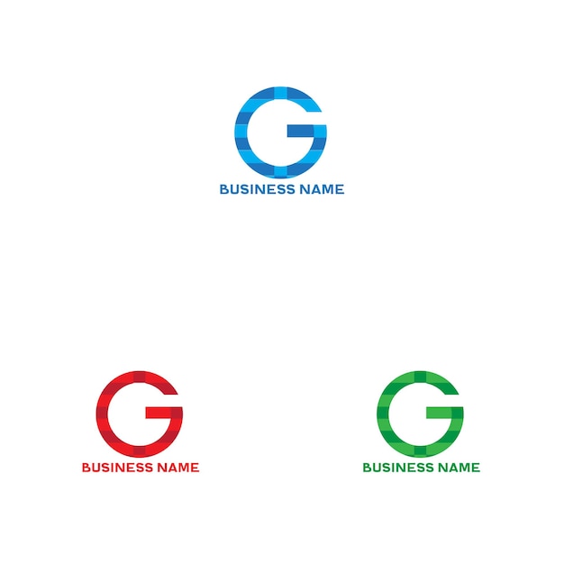 Vector plantilla de diseño de logotipo de letra g