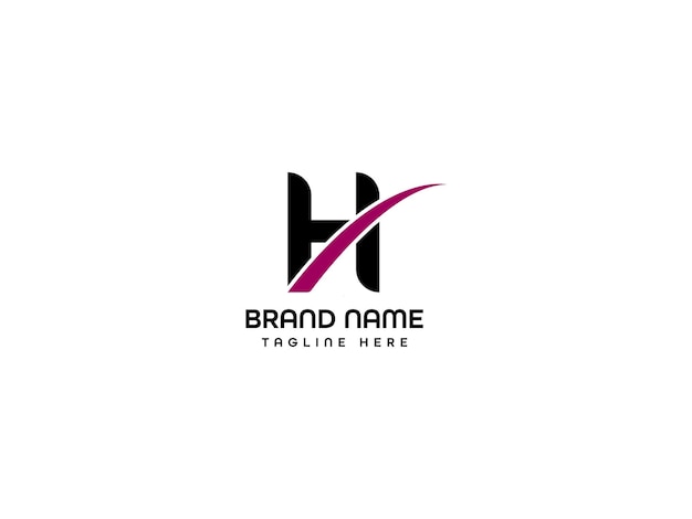 plantilla de diseño de logotipo de la letra H